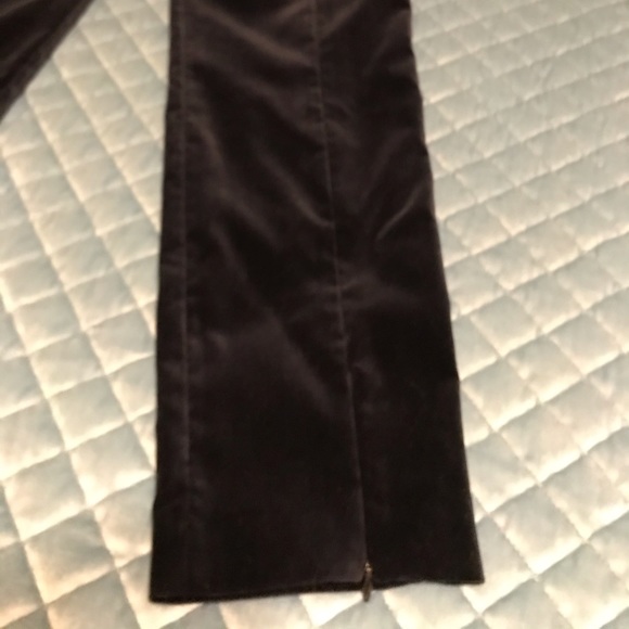 Beatrice B Deep Navy Velvet Valet Trousers sz 8 - Picture 8 of 8